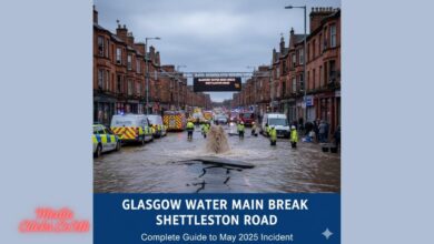 Glasgow Water Main Break Shettleston Road