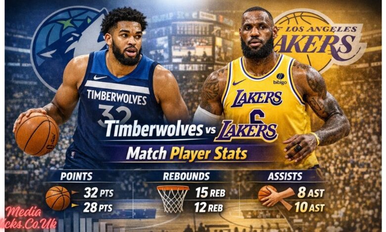 Timberwolves vs Lakers Match Player Stats
