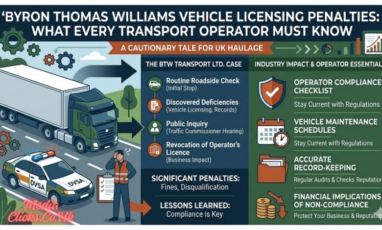 Byron Thomas Williams Vehicle Licensing Penalties