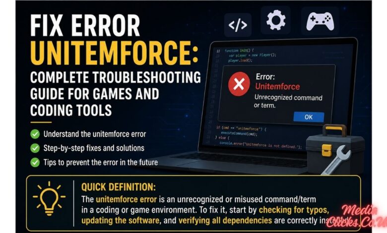 Fix Error Unitemforce